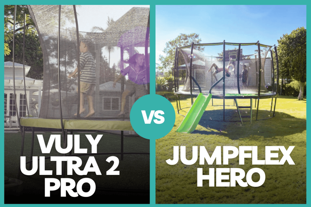 JumpFlex Hero vs Vuly Ultra 2 Pro: Premium Spring Trampoline Comparison