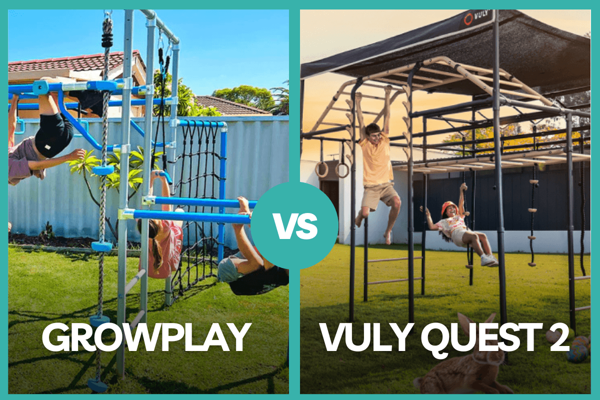 Dpl Monkey Vuly Quest 2 vs Growplay Monkey Bars: Play Equipment Comparison ...